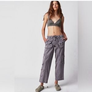 Free People Gray Ankle & Cropped Jeans